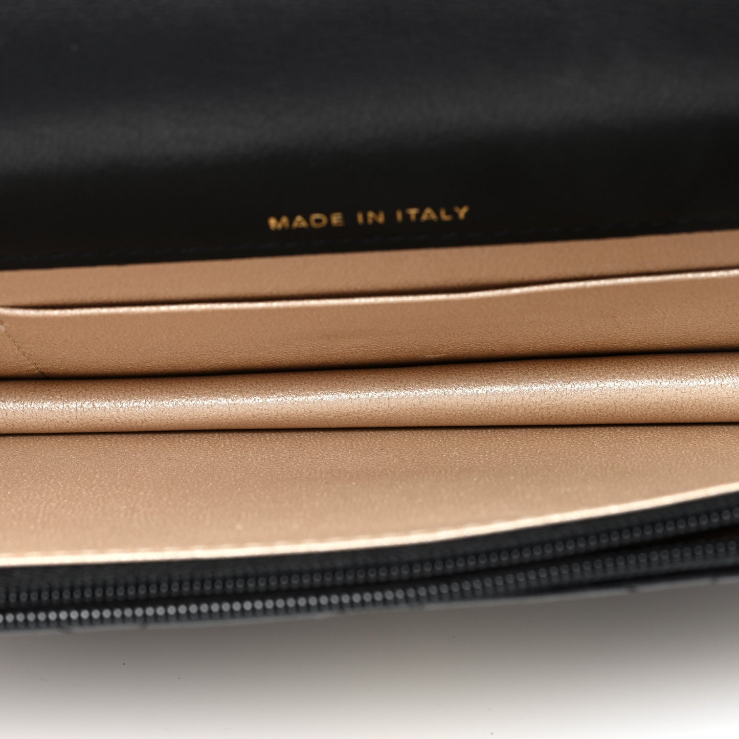 Lambskin Quilted Dynasty Flap Phone Holder With Chain Black