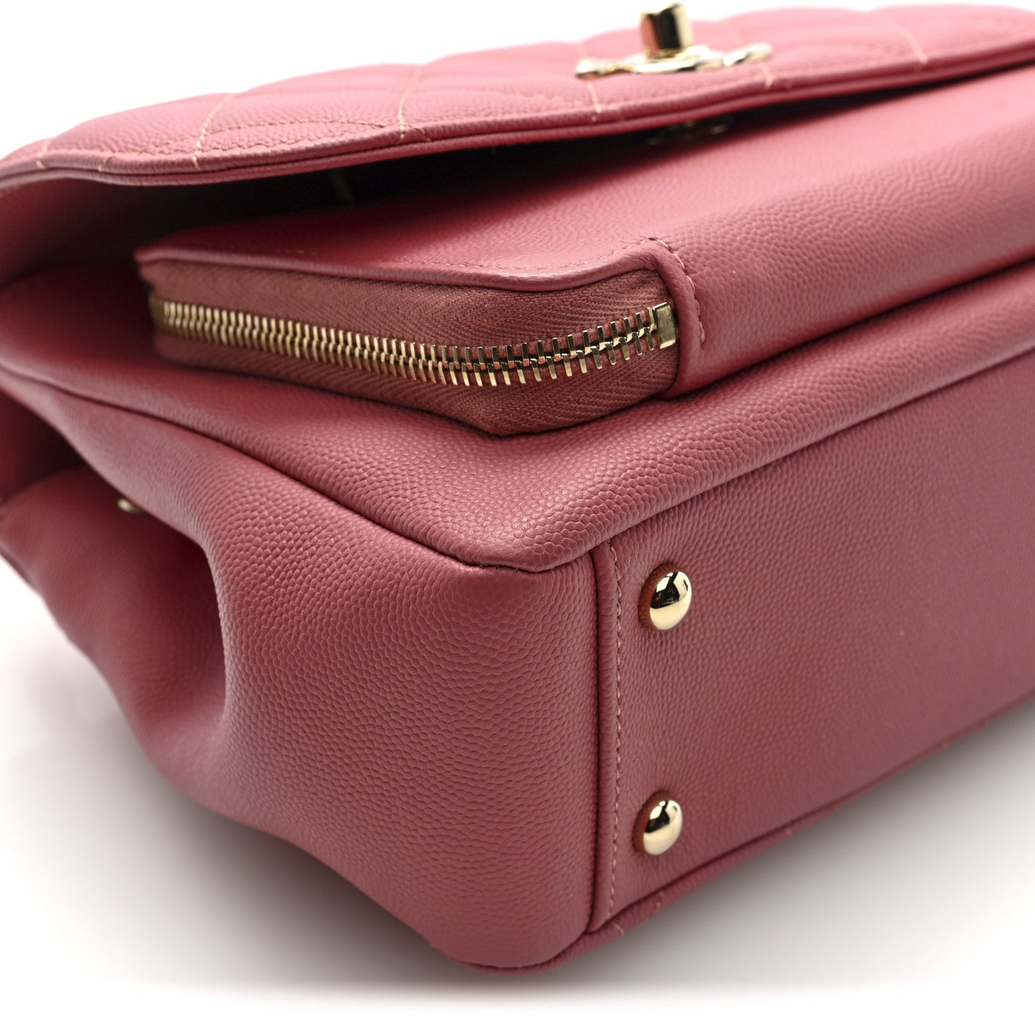 Chanel Caviar Quilted Medium Business Affinity Flap Pink 9 of 10