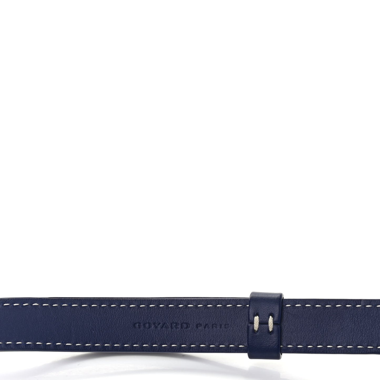 Calfskin Shoulder Strap Navy Blue