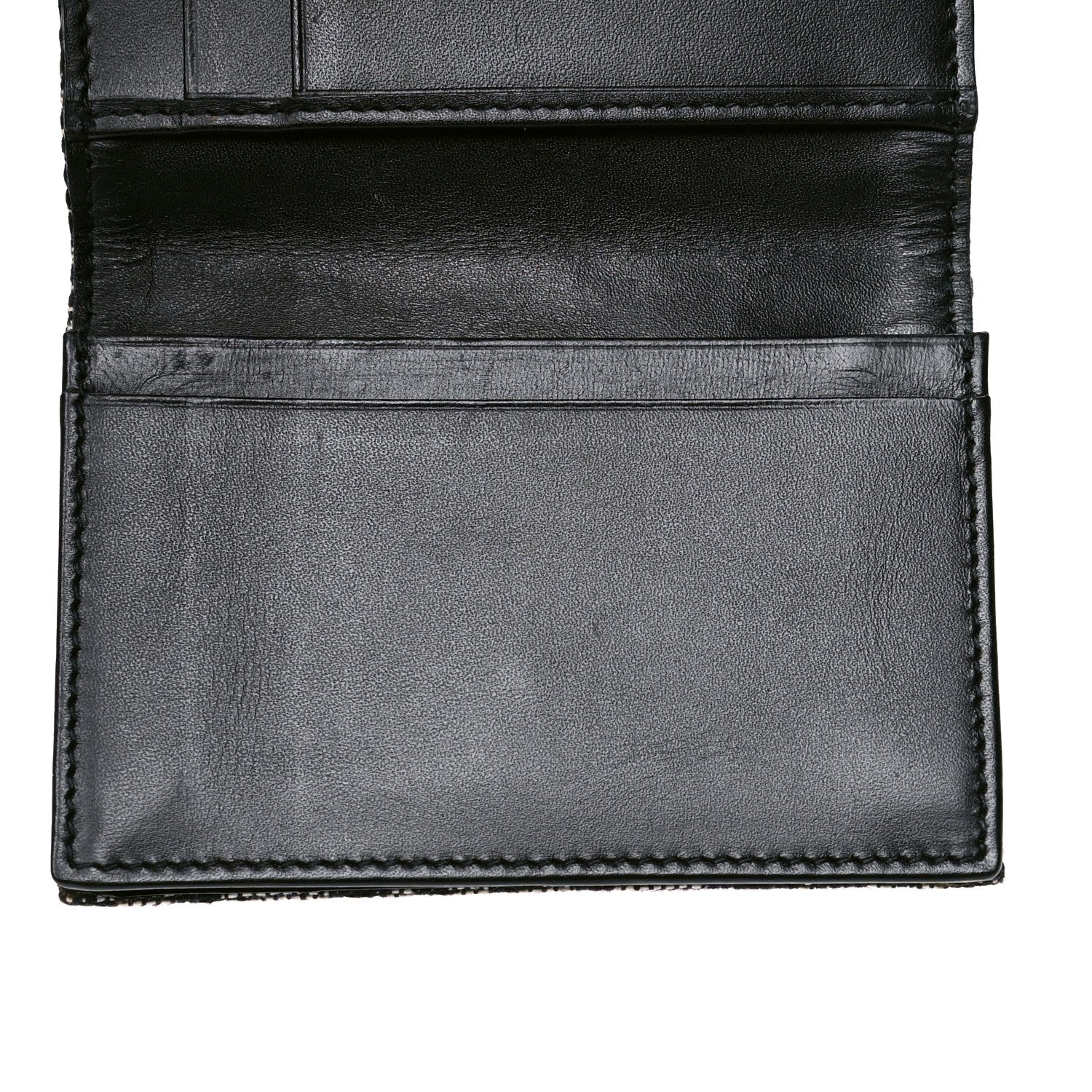 Christian Dior Monogram Compact Saddle Wallet Black 5 of 5