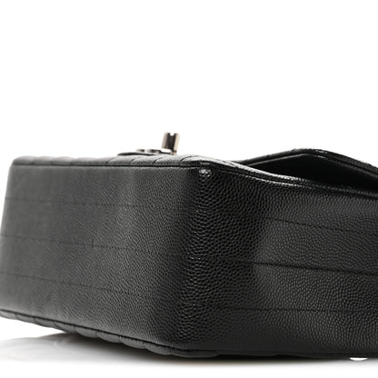 Chanel Caviar Chevron Quilted Mini Rectangular Flap Black 10 of 11