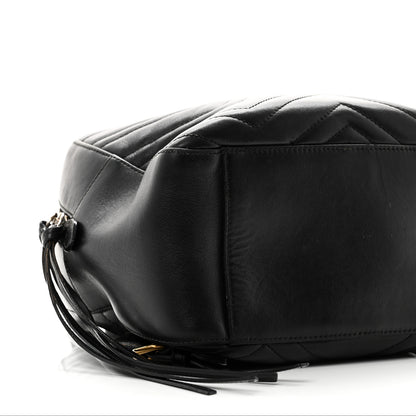 Gucci Calfskin Matelasse GG Marmont Dome Backpack Black 9 of 13
