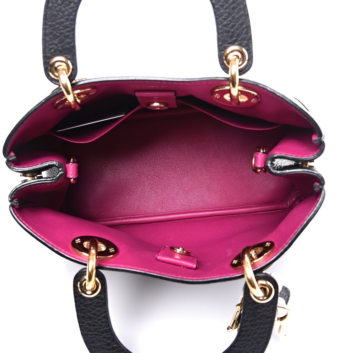 Bullcalf Small Diorissimo Tote Black Rose Indien