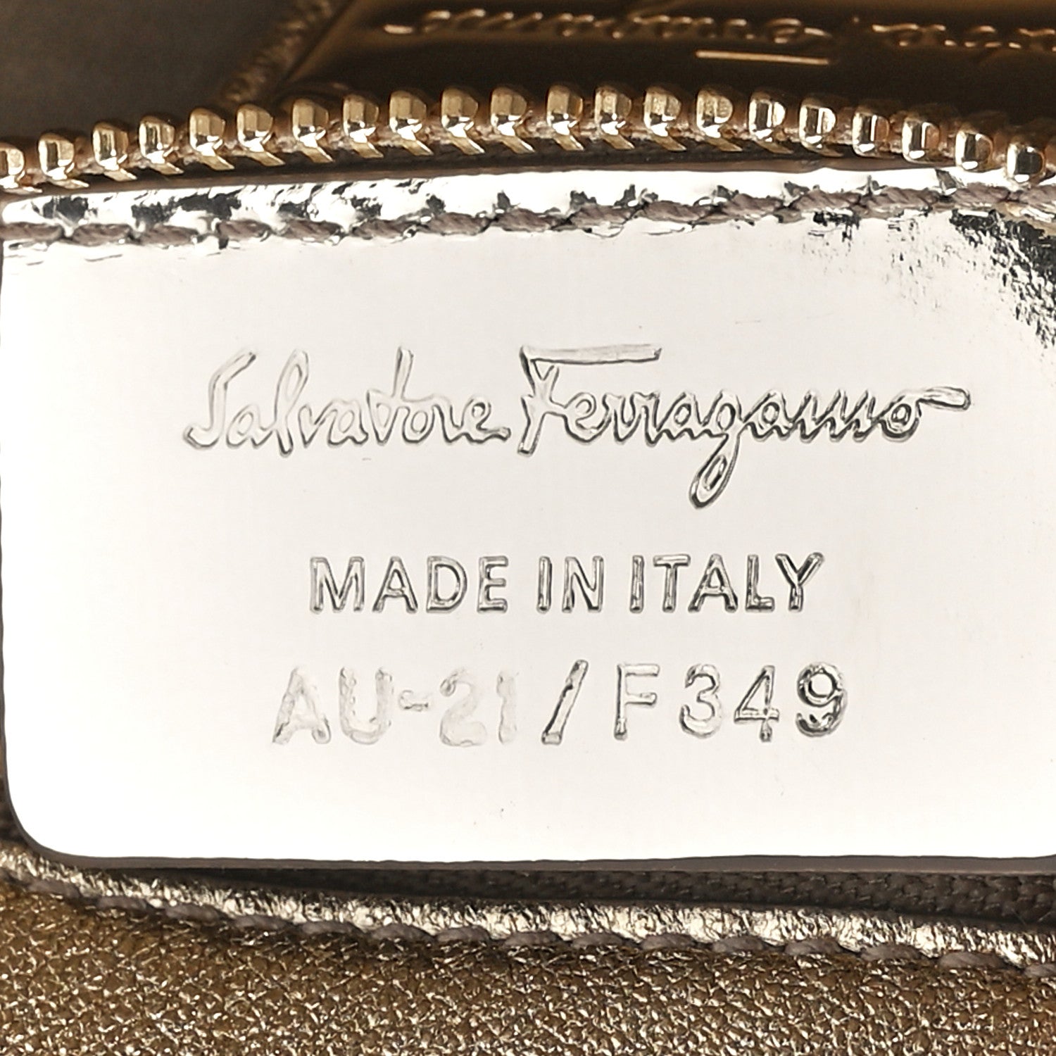 Salvatore Ferragamo Glitter Vara Bow Flap Crossbody Gold 7 of 12