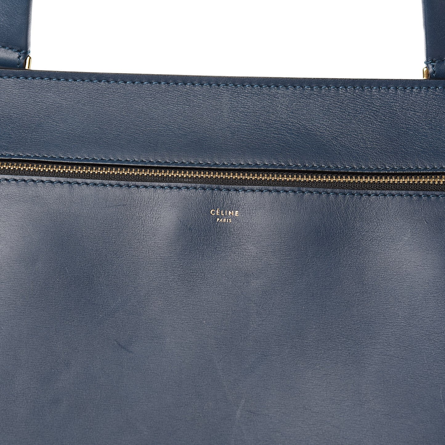 Smooth Calfskin Medium Edge Shoulder Bag Deepsea