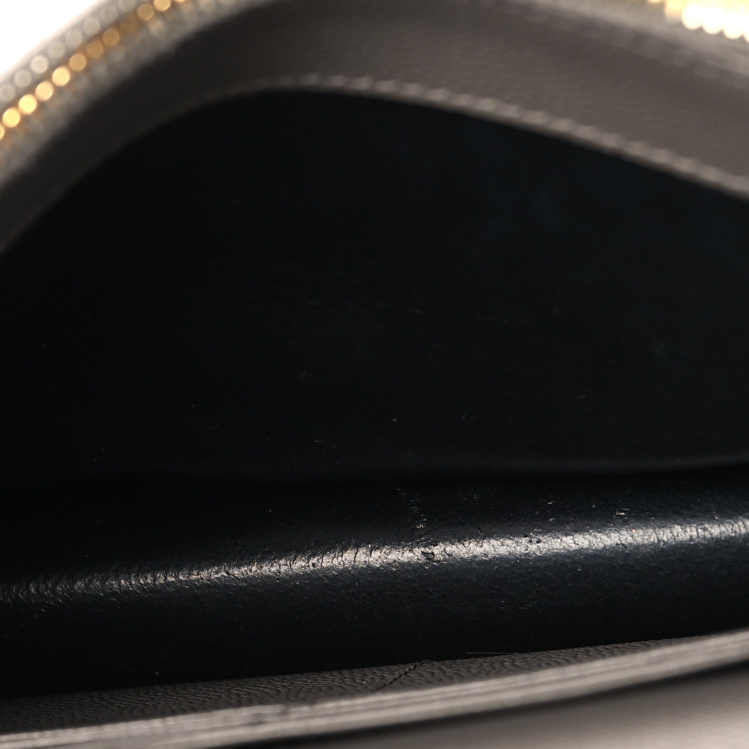 Saint Laurent Grain De Poudre Matelasse Chevron Monogram Envelope Chain Wallet Fog 5 of 11