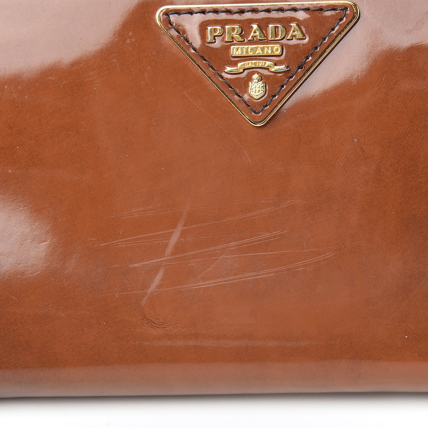 Vernice Zip Around Wallet Brown
