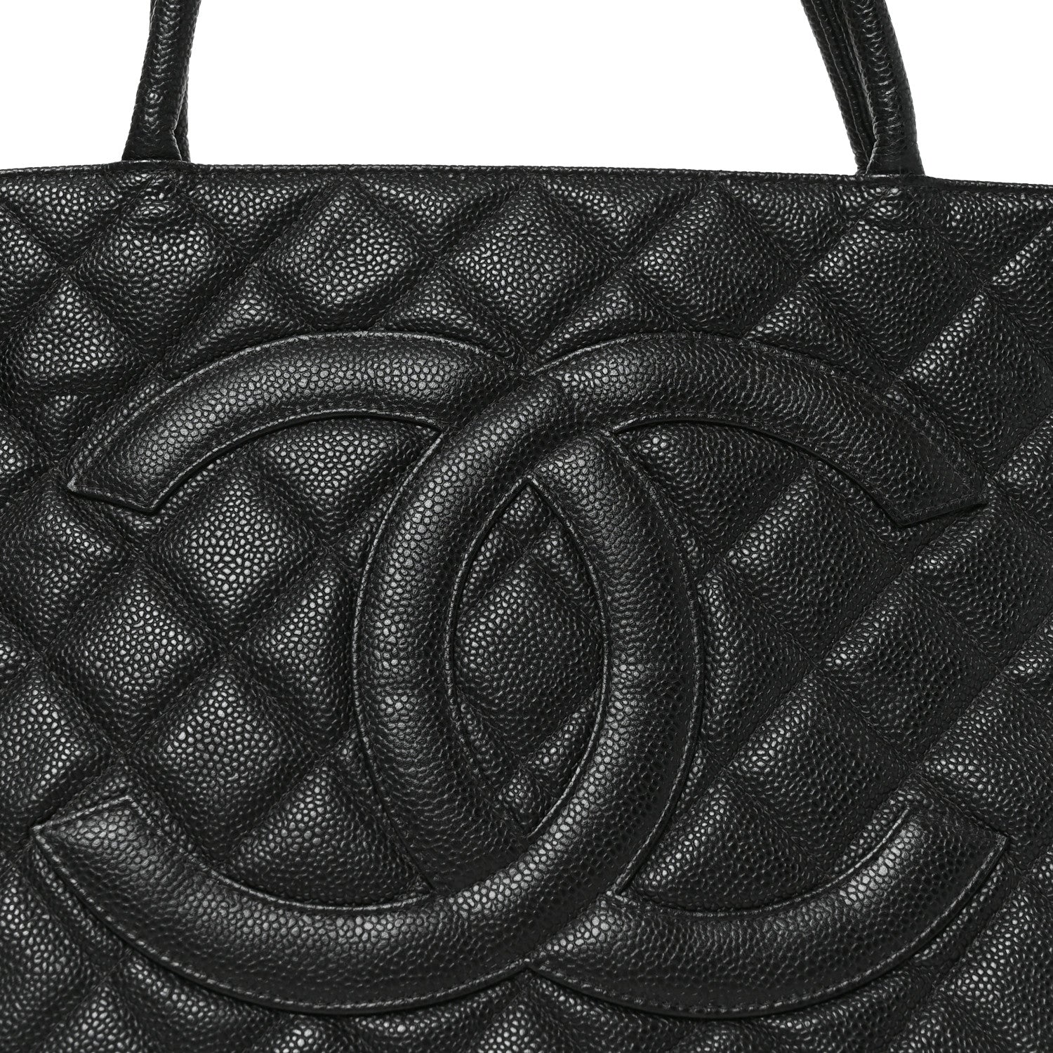Chanel Caviar Quilted Medallion Tote Black 8 of 10