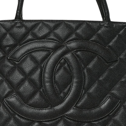 Chanel Caviar Quilted Medallion Tote Black 8 of 10