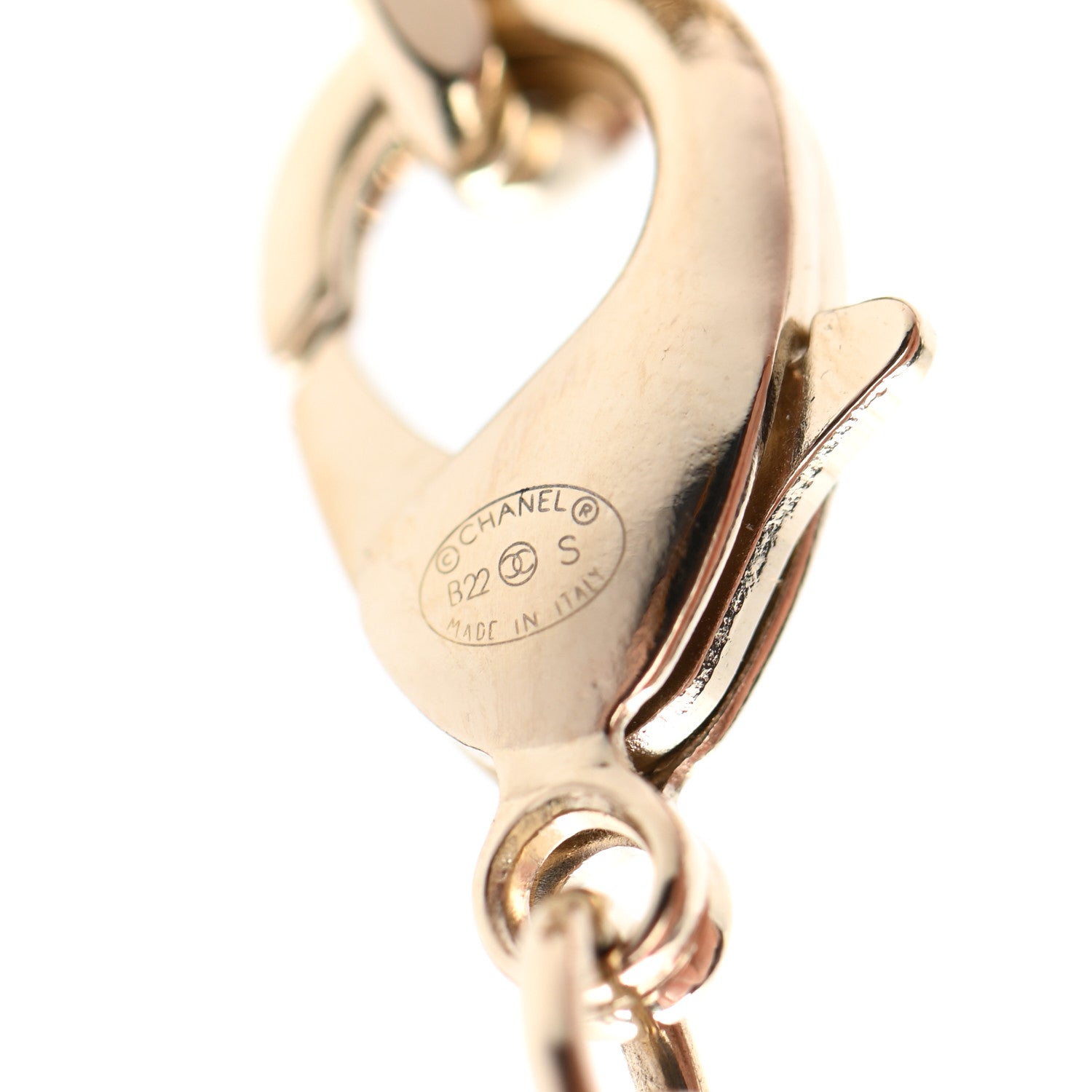 Chanel Crystal Chain CC Link Choker Gold Silver 6 of 7