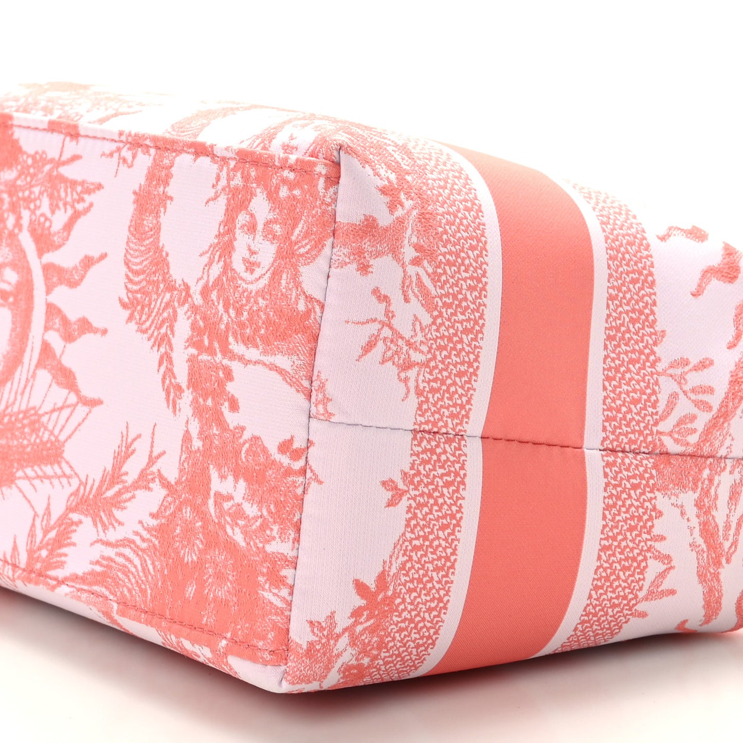 Technical Fabric Toile De Jouy Soleil DiorTravel Nomad Pouch Coral