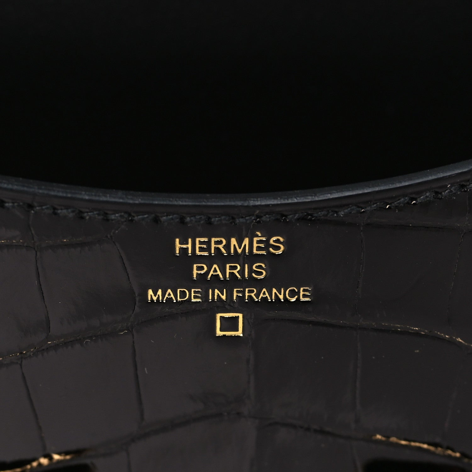 Hermes Shiny Alligator Constance Slim Wallet Black 7 of 10