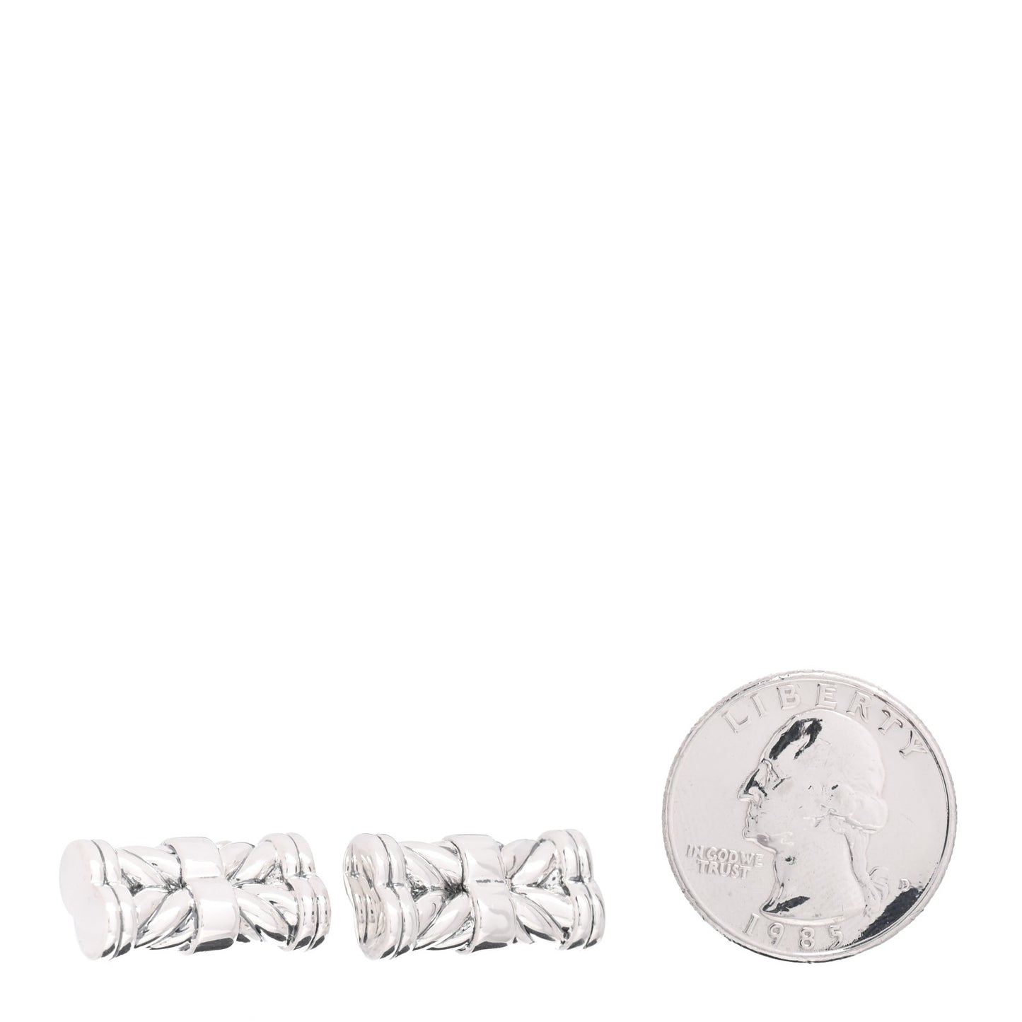 Sterling Silver Chevron Cufflinks