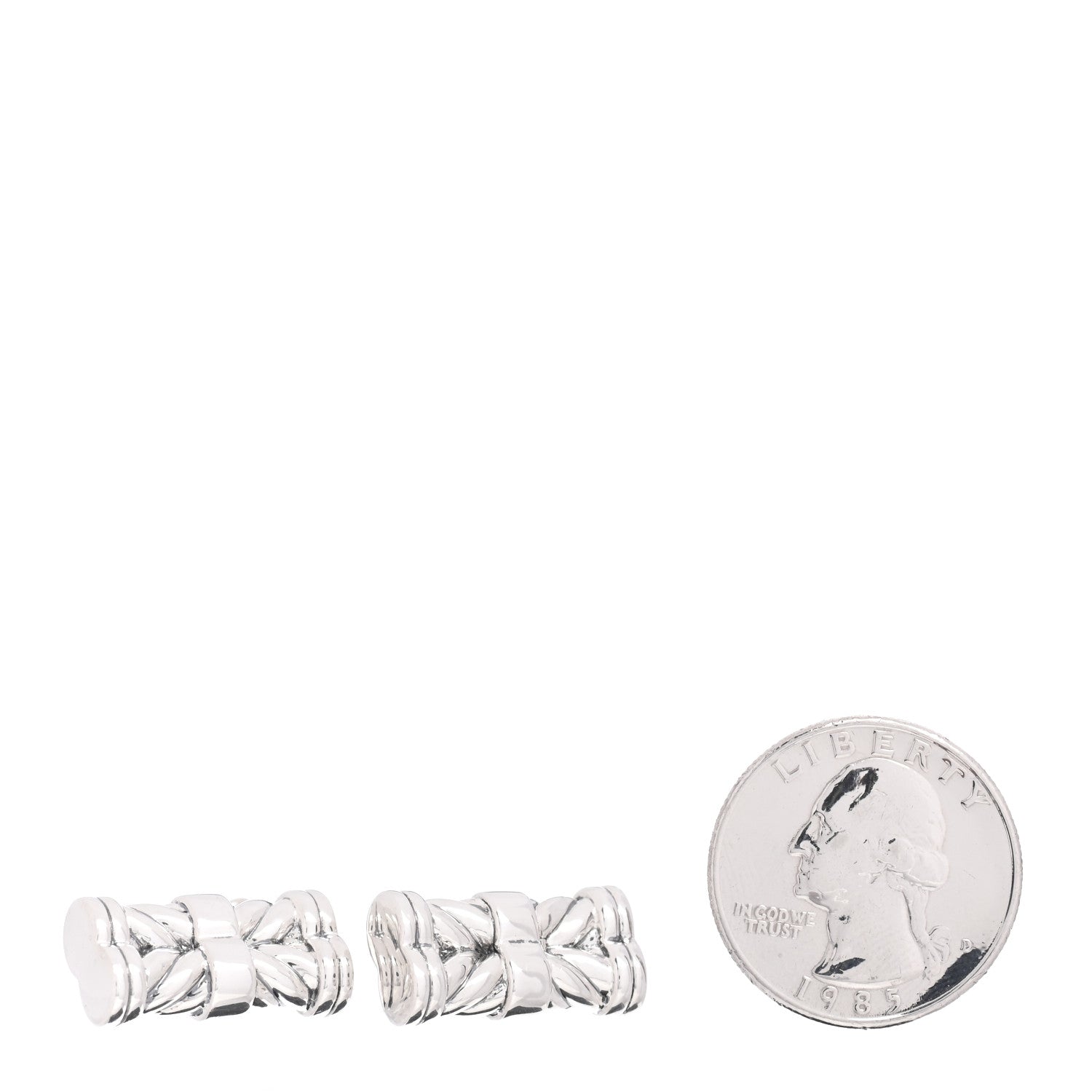 David Yurman Sterling Silver Chevron Cufflinks 2 of 3