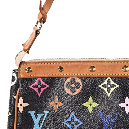 Louis Vuitton Monogram Multicolor Pochette Accessories Black 10 of 13