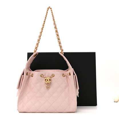 Chanel Caviar Quilted Small Chanel 25 Handbag Light Pink 11 of 11