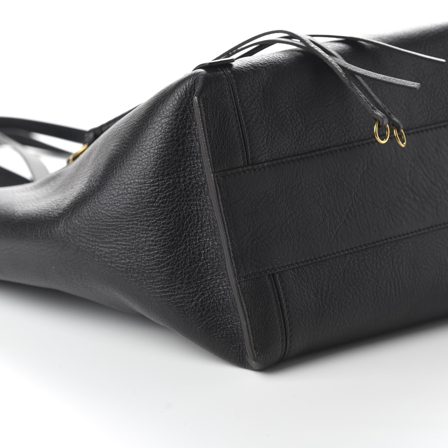 Chloe Smooth Calfskin Medium Milo Shopping Tote Black 6 of 9