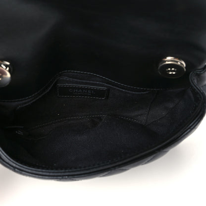 Chanel Calfskin Quilted CC Uniform Flap Belt Bag Black 9 of 21