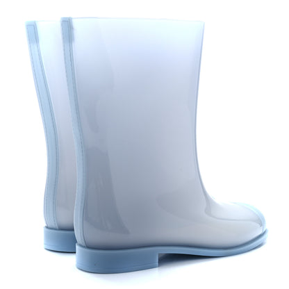 Chanel Rubber Rain Boots 38 Light Blue 4 of 7