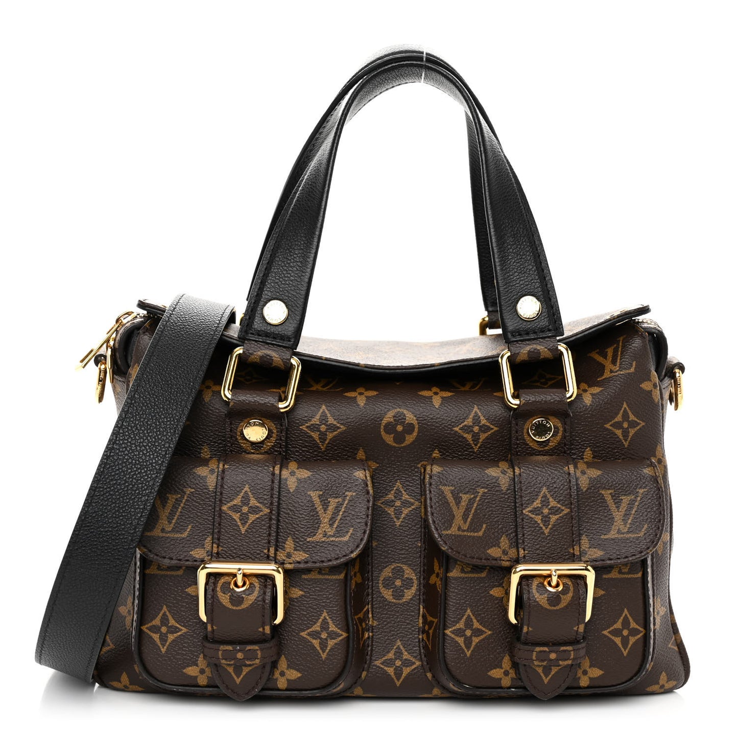 LOUIS VUITTON Monogram Manhattan NM Black