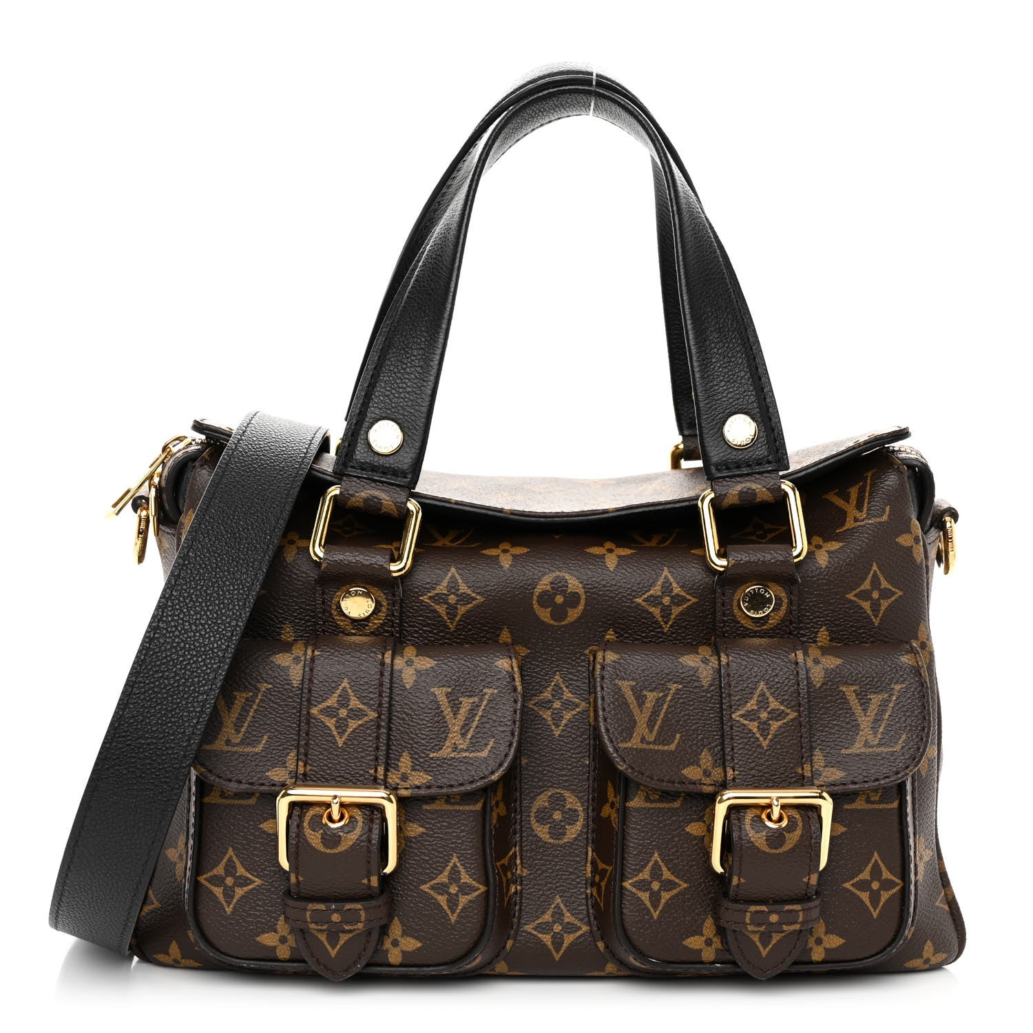 Louis Vuitton LOUIS VUITTON Monogram Manhattan NM Black 1 of 8