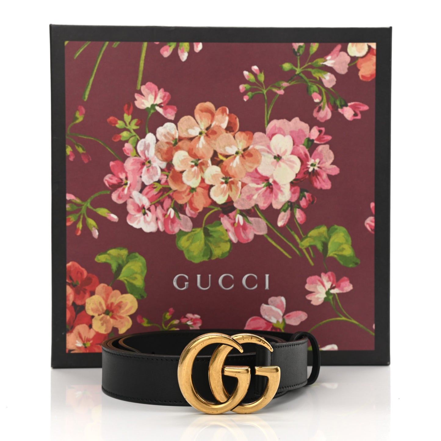 Calfskin Double G 30mm Belt 95 38 Black