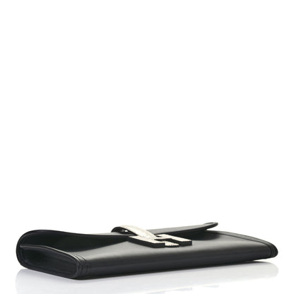 Hermes Swift Lizard Jige Elan Touch 29 Clutch Black Ombre 4 of 8