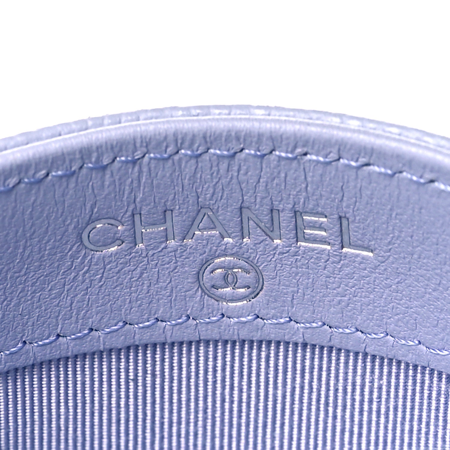 Chanel Caviar Quilted Card Holder Light Purple 6 of 10