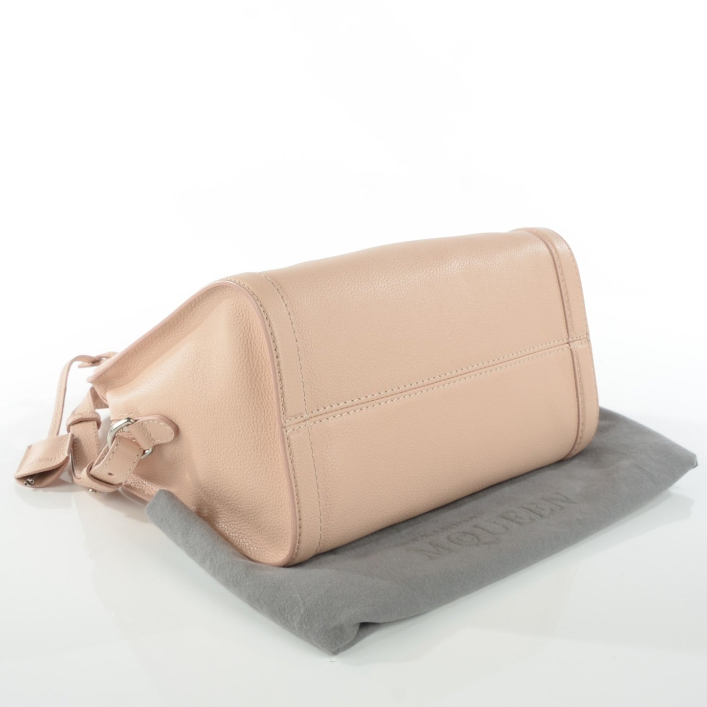 Pebbled Calfskin Small Skull Padlock Zip Around Tote Teint