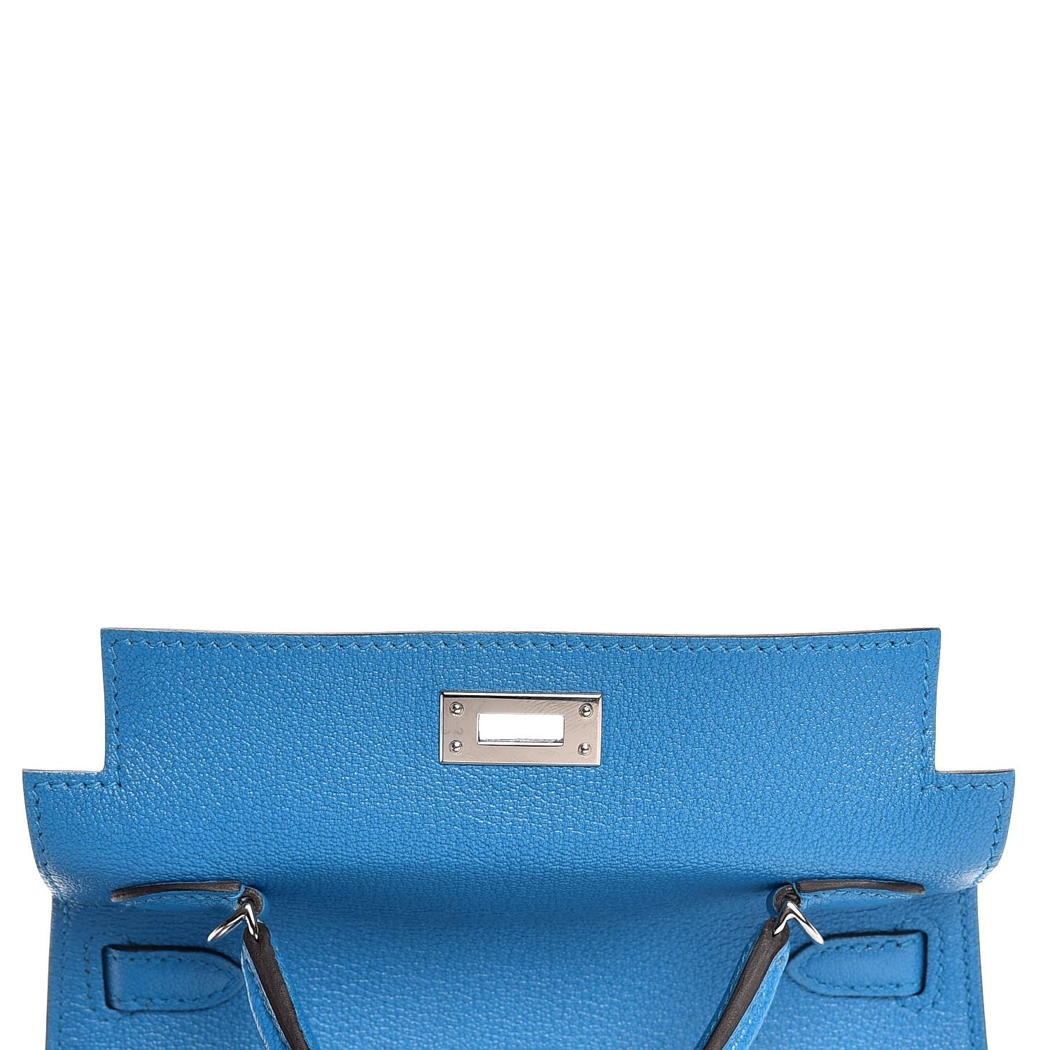 Hermes Chevre Mysore Mini Kelly Sellier 20 Bleu Zanzibar 13 of 30