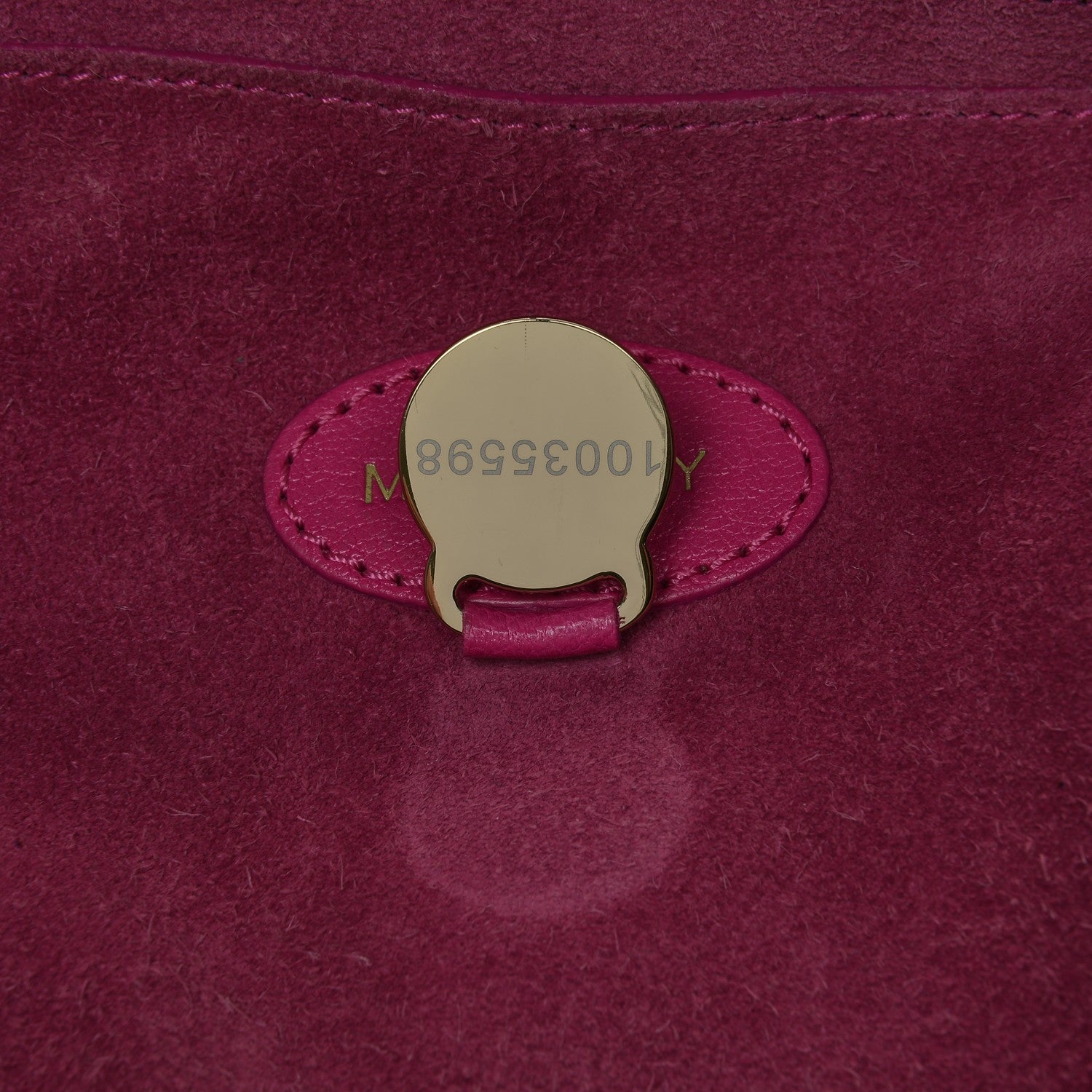 Mulberry Spongy Pebbled Leather Bayswater Hot Fuchsia 7 of 8