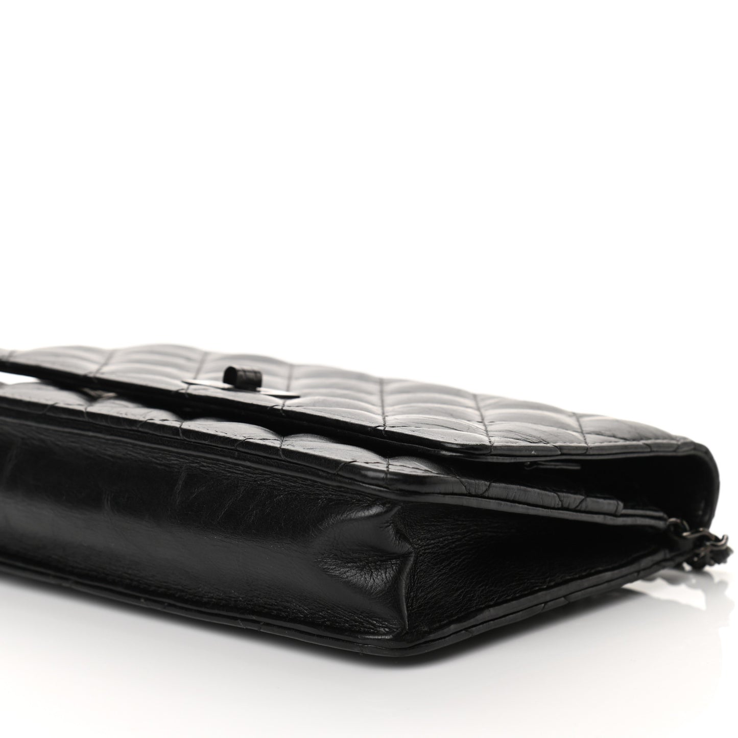 Aged Calfskin Quilted Reissue Wallet On Chain WOC So Black