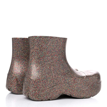 Bottega Veneta Sparkle Rubber Puddle Ankle Boots 40 Multicolor 4 of 9