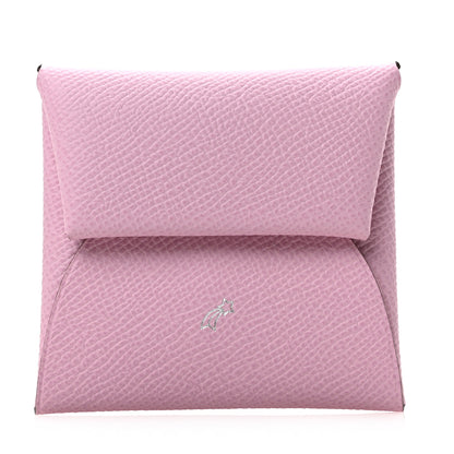 Hermes Epsom Horseshoe Bastia Coin Purse Mauve Sylvestre Rouge Casaque 1 of 6