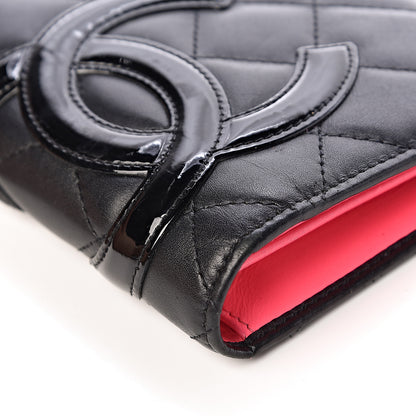 Chanel Calfskin Quilted Cambon Yen Wallet Black 10 of 12