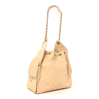 Chanel Caviar Quilted Medium Chanel 25 Handbag Beige 3 of 10
