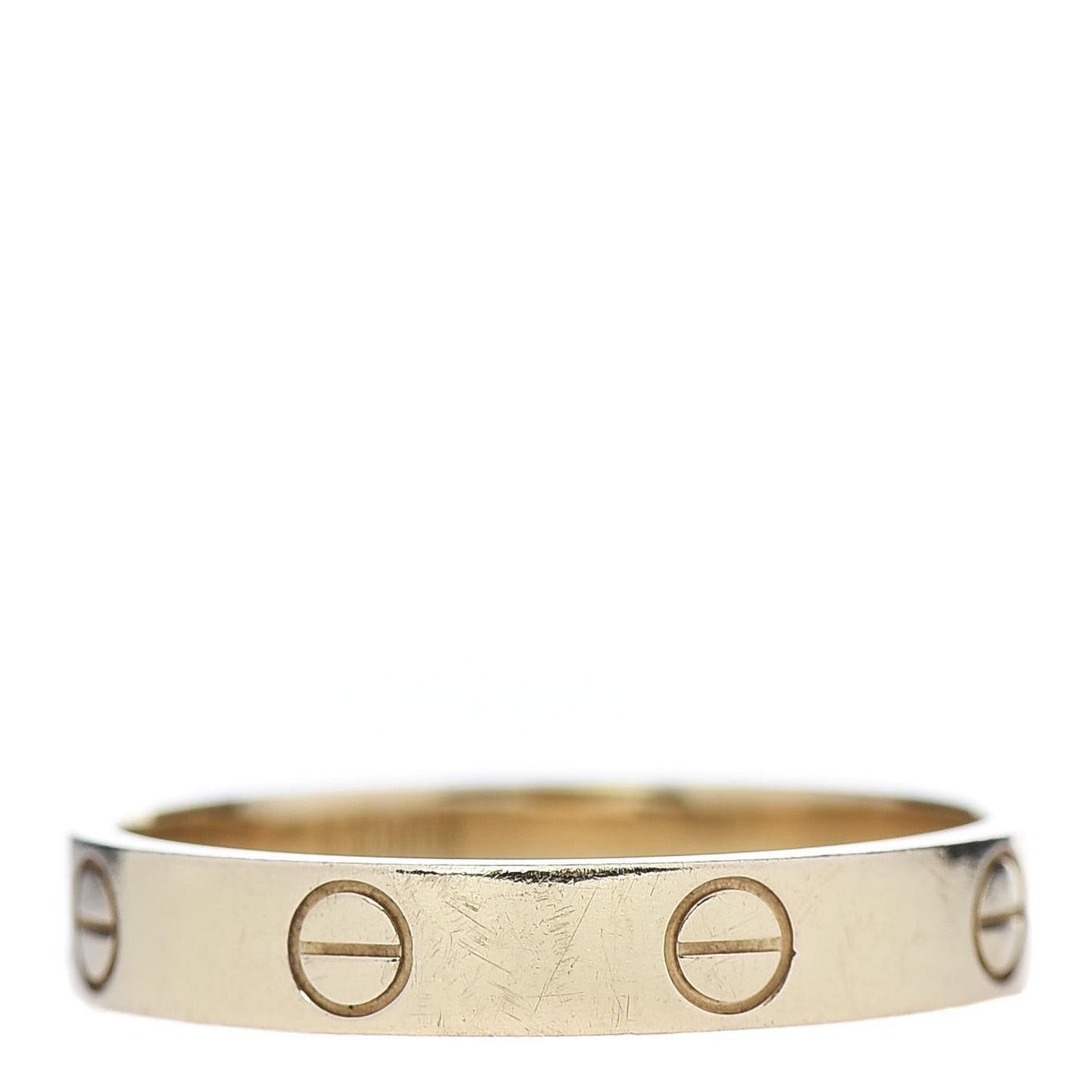 18K Yellow Gold 3.5mm LOVE Wedding Band Ring 58 8.5