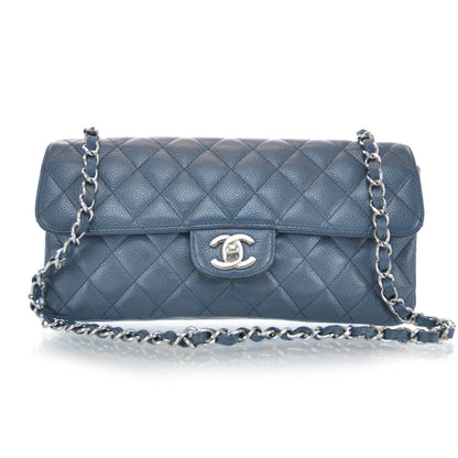 Chanel Caviar East West Flap Blue 1 of 9