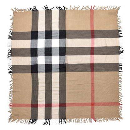 Burberry Merino Wool House Check Scarf Brown 1 of 6
