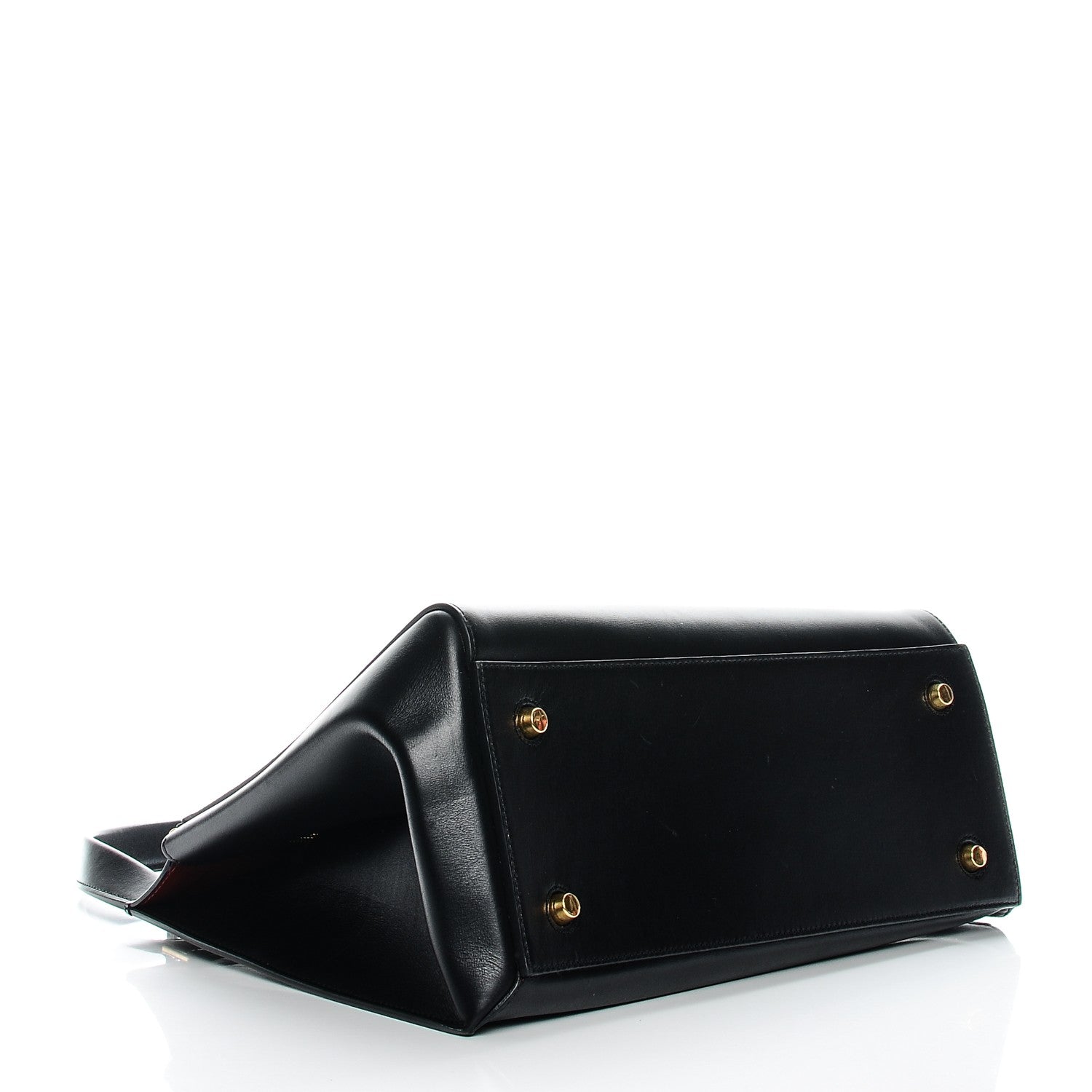 Celine Palmelato Calfskin Medium Edge Shoulder Bag Black 4 of 6
