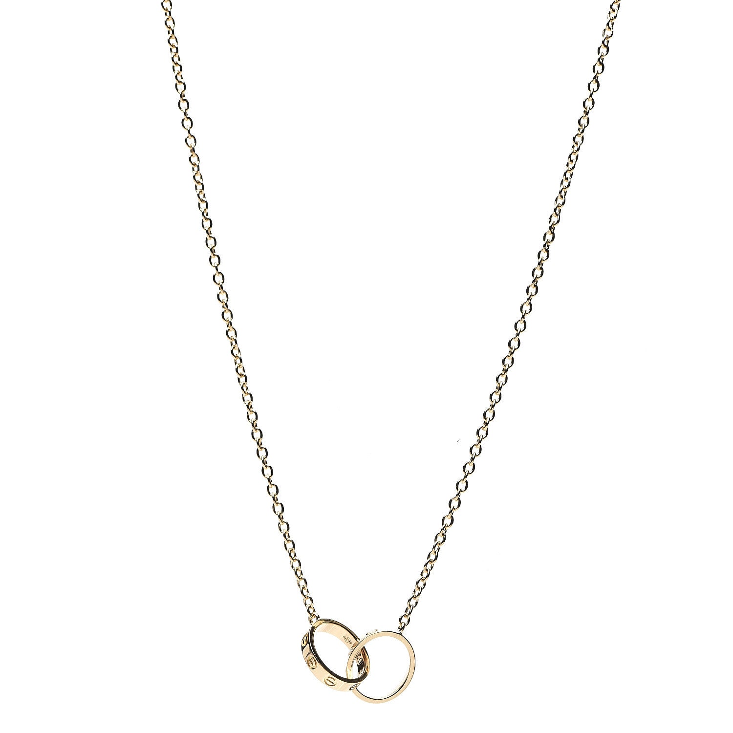 Cartier 18K Yellow Gold Interlocking LOVE Necklace 1 of 5