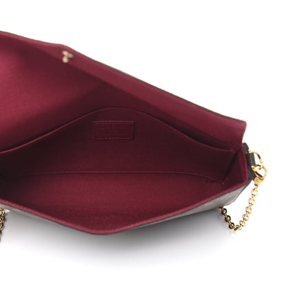 Louis Vuitton Monogram Pochette Felicie Chain Wallet Fuchsia 5 of 11
