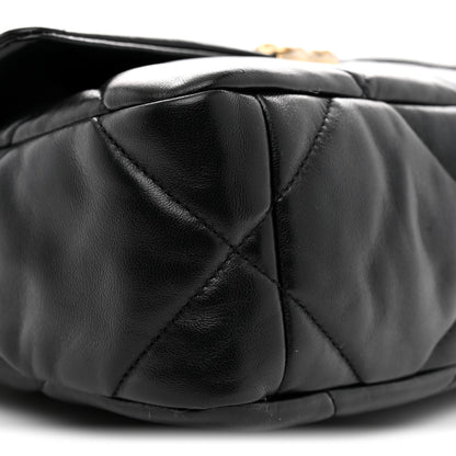 Chanel Lambskin Quilted Medium Chanel 19 Flap Black 9 of 10
