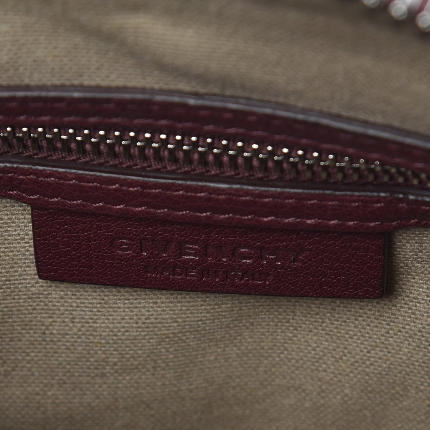 Sugar Goatskin Mini Antigona Oxblood