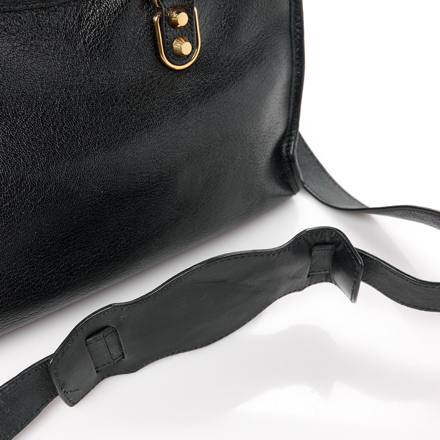 Chevre Gold Metallic Edge Hardware S City Black