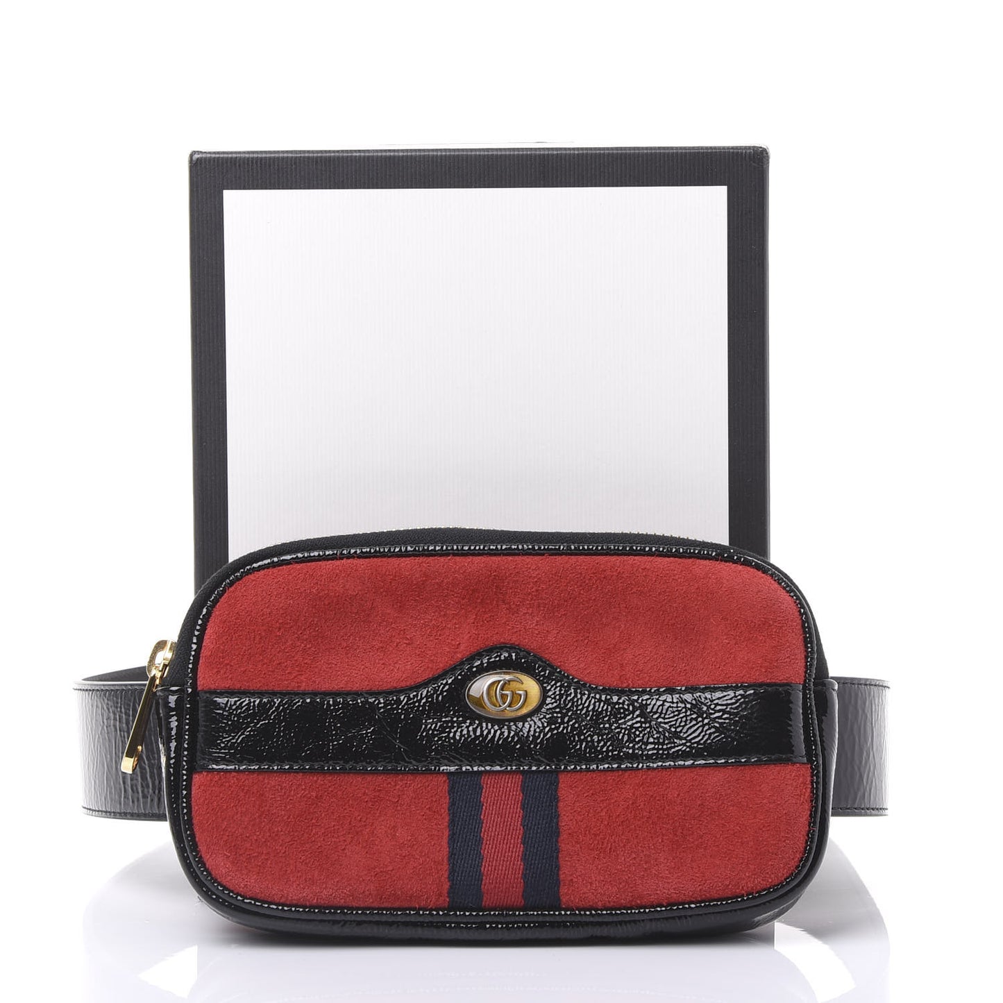 Suede Patent Ophidia Belted iPhone Case 80 32 Hibiscus Red