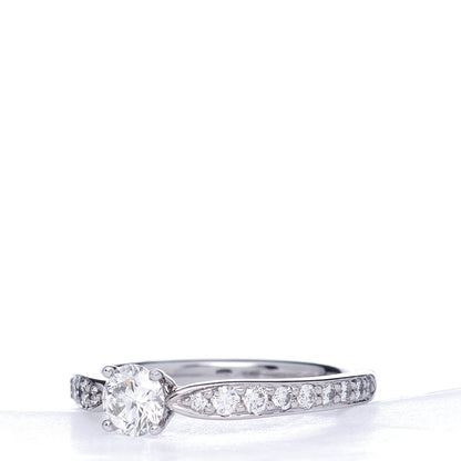 Tiffany Platinum Diamond .28ct Harmony Engagement Ring 47 4 4 of 6