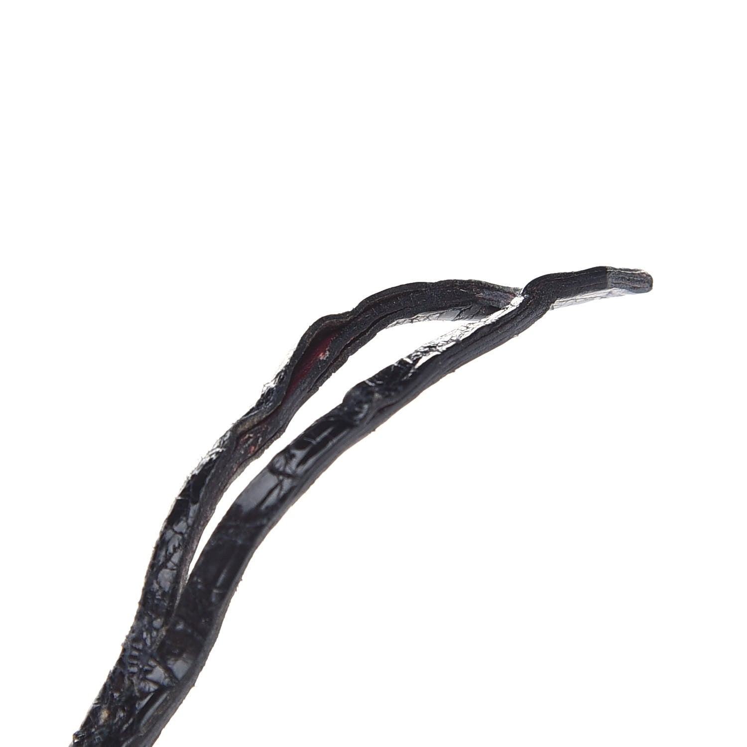 Hermes Shiny Porosus Crocodile Kelly Sellier 32 Black 11 of 12