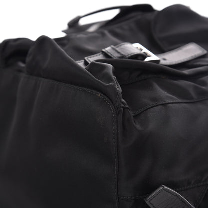 Prada Nylon Vela Saffiano Backpack Black 10 of 12