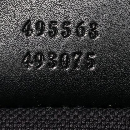 Gucci Soft GG Supreme Monogram Appia Calfskin Web Double Buckle Backpack Black 7 of 14